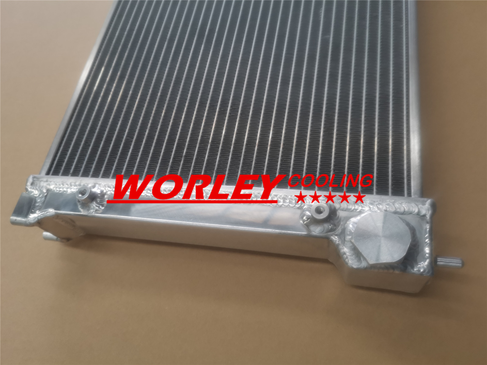 NJ-DPI-837 Aluminum Radiator For 1985-1993 Volkswagen VW Cabriolet 86 87 88 89 - Picture 5 of 12