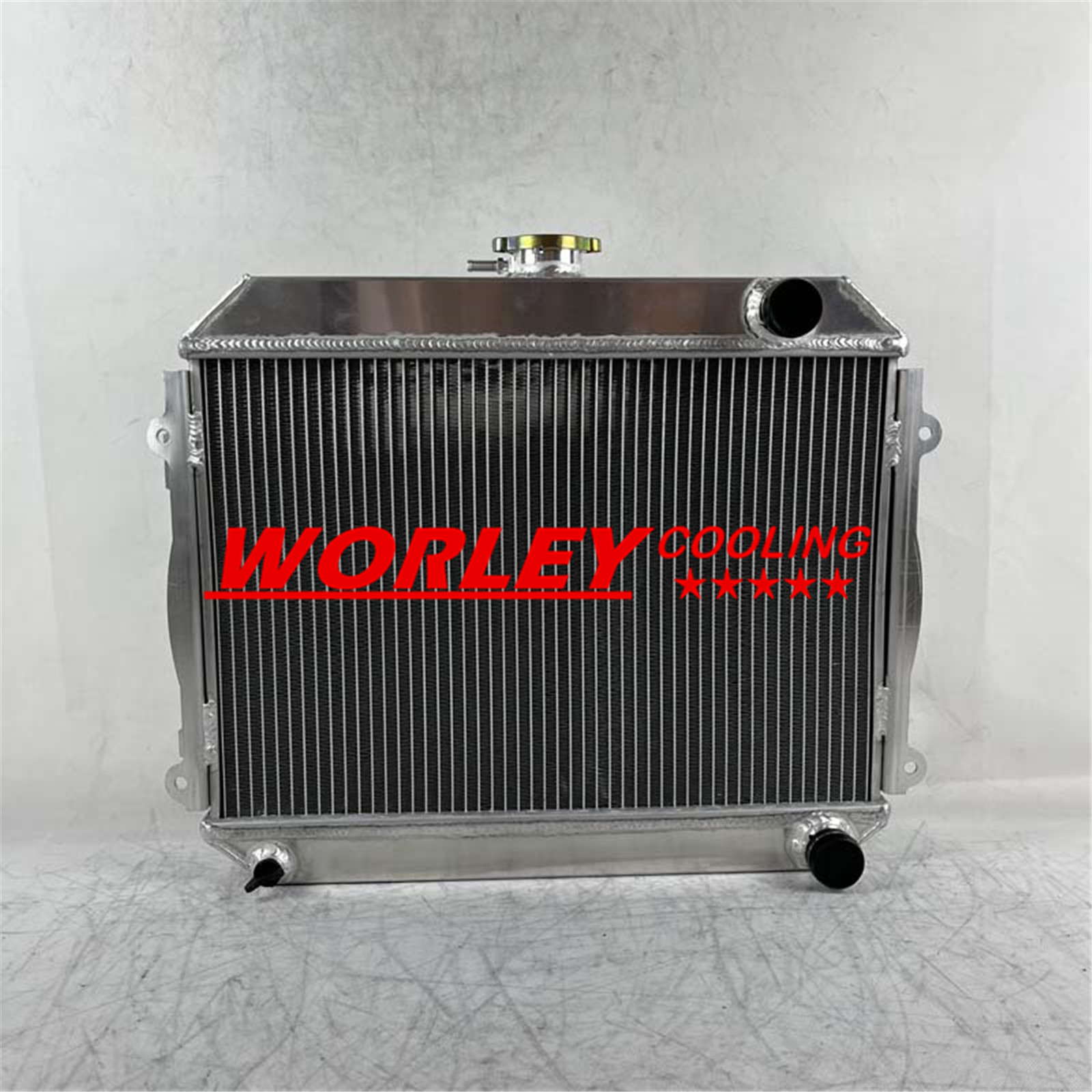NJ-3 Row Aluminum Radiator For 1971-1974 72 73 Toyota Corolla 1.2L 1.6L ...