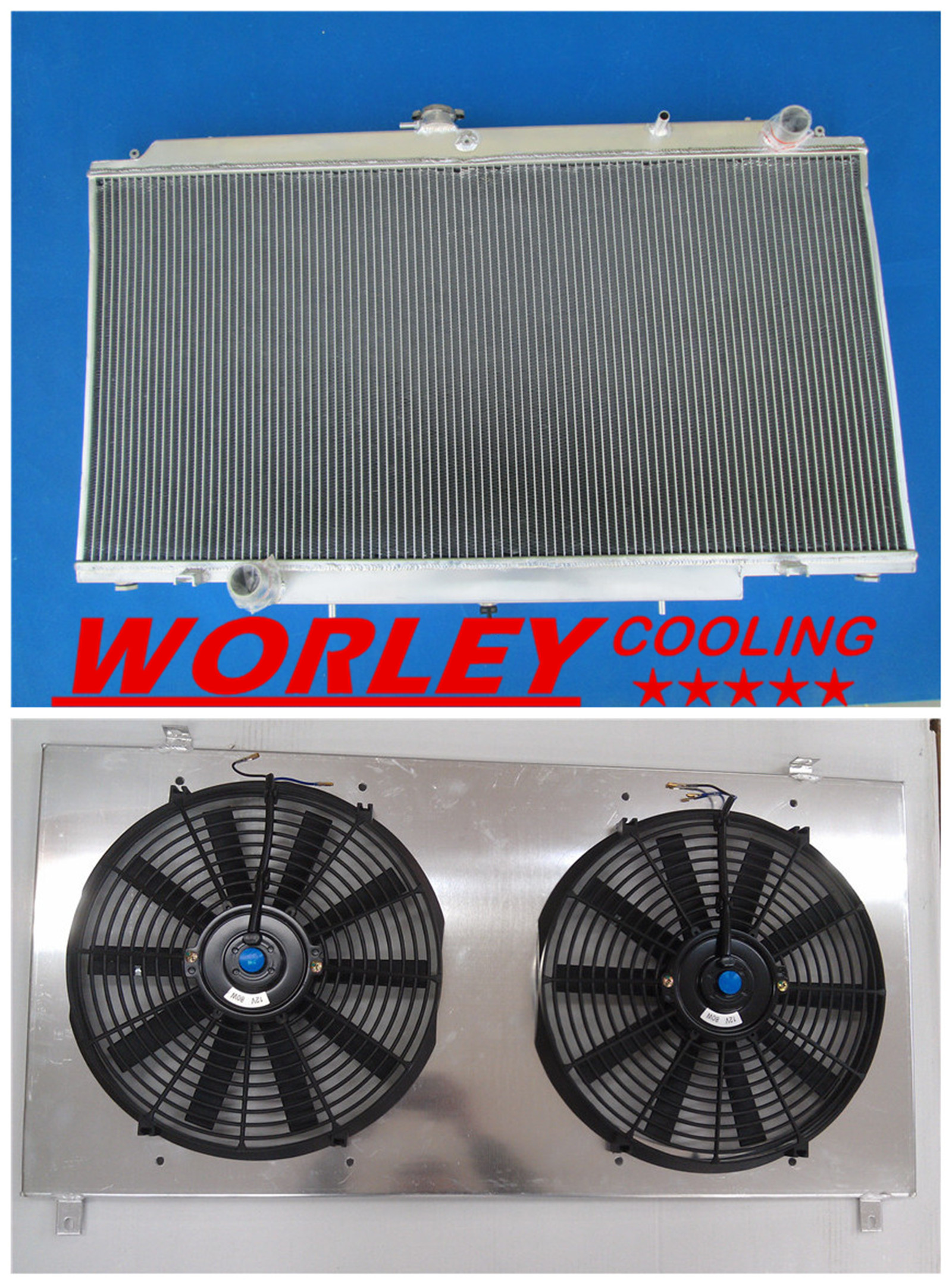 WARadiator&Shroud&Fan for NISSAN PATROL GU Y61 2.8TDI RD28/3.0D ZD30