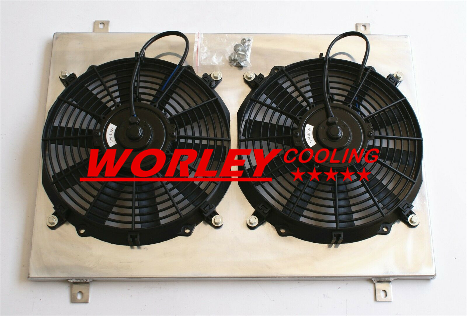 CA-Aluminum SHROUD+FAN FOR 1980-1988 Mercury Cougar/XR7 / 1979-1993 Mustang new - Picture 1 of 1